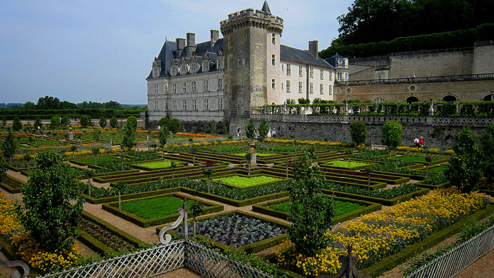 Schloss Villandry mit Renaisancegarten